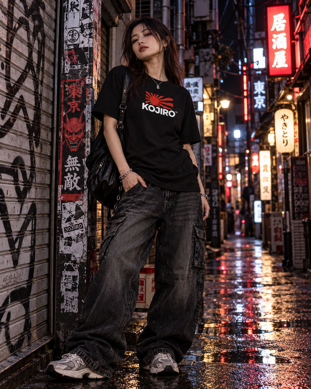 KOJIRO™ 001 — ESSENTIAL LOGO TEE - BLACK