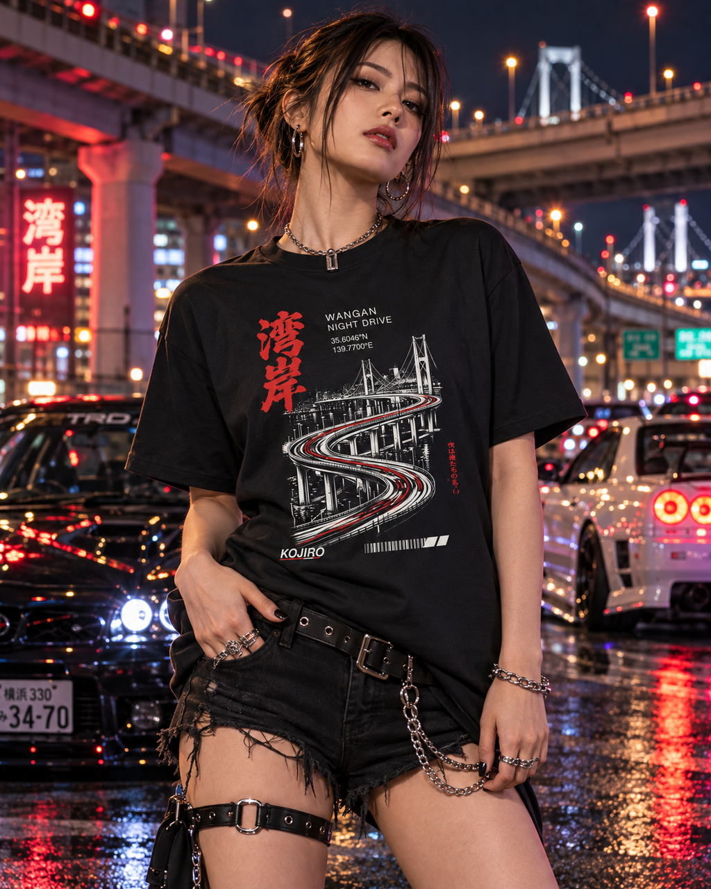 KOJIRO™ WANGAN NIGHT DRIVE — Heavyweight T-Shirt