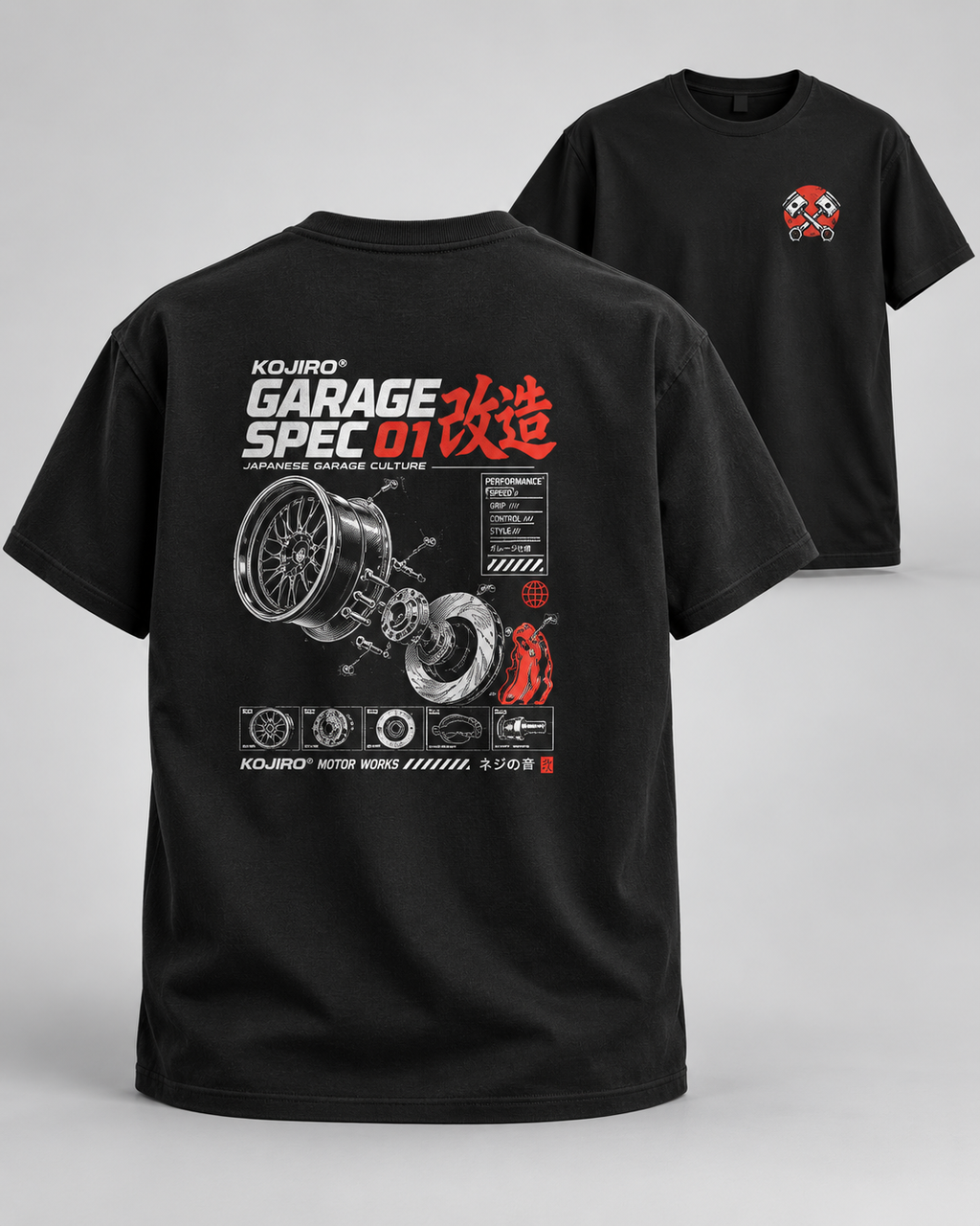 KOJIRO™ GARAGE SPEC 01 | Heavyweight T-Shirt