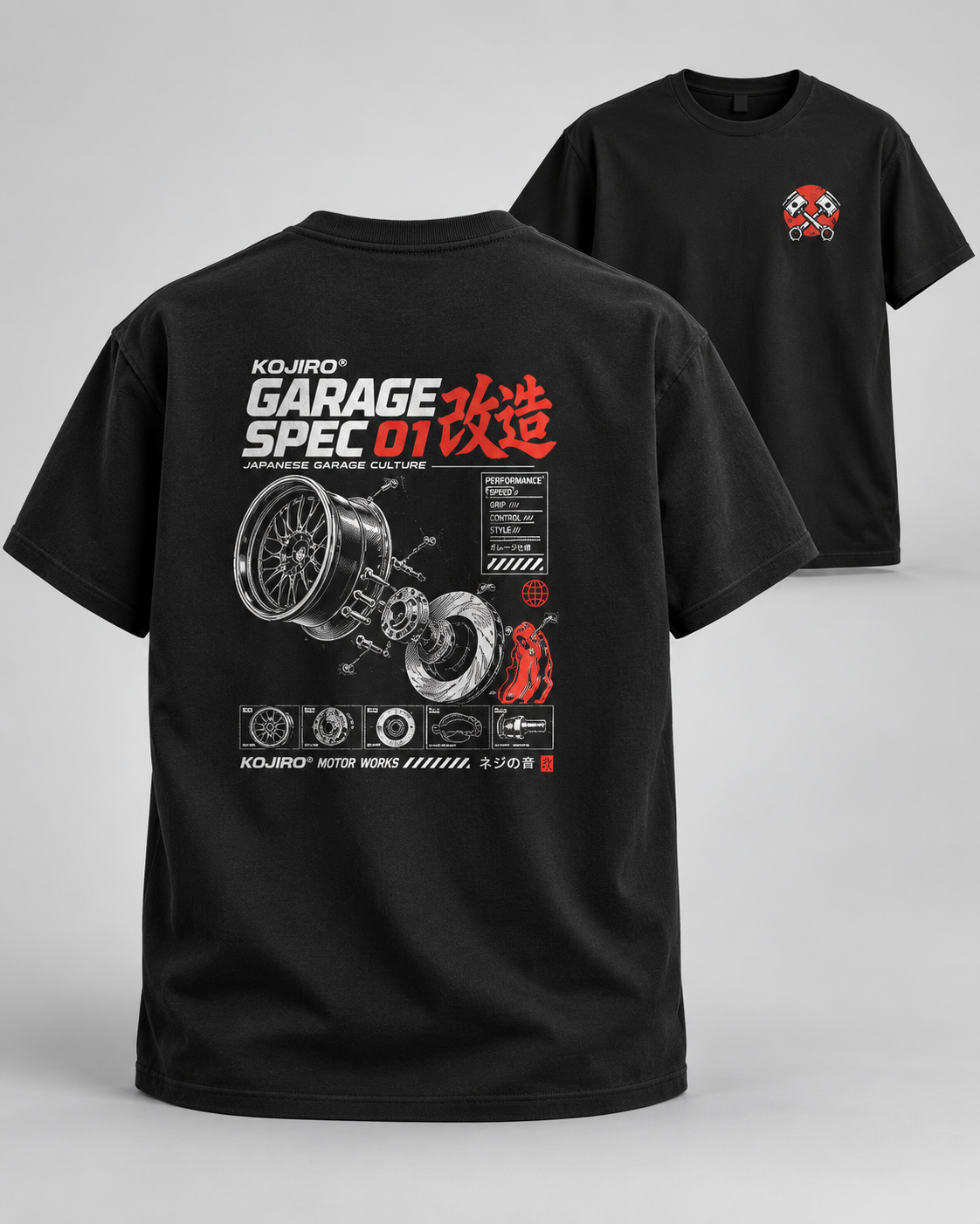 KOJIRO™ GARAGE SPEC 01 | Heavyweight T-Shirt
